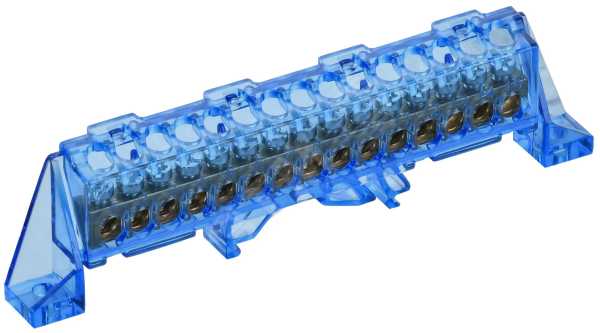 TEKFOR Шина N ноль в комбинированном DIN-изоляторе Стойка 6х9-15-С IEK TF-NN10-15-DP-K07