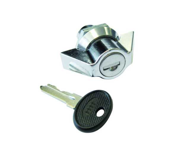 Замок цинковый с цилиндром и поворотной ручкой LC 1C.ZH