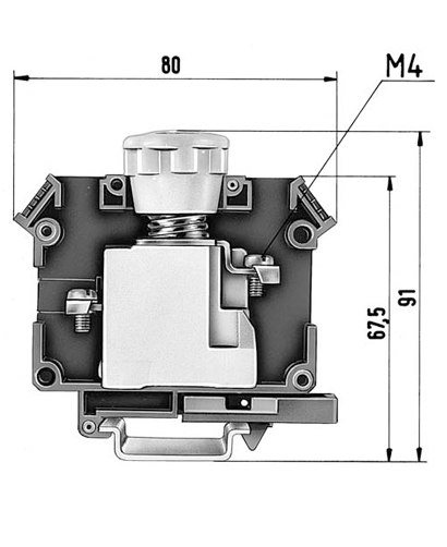 Клемма предохр. 9700 B/30 Si E14/S35