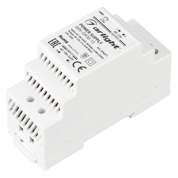 Блок питания ARV-DR30-12 (12V, 2A, 24W) 034671