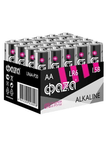 Элемент питания алкалиновый AA/LR6 1.5В Alkaline Pack-20 (уп.20шт) 5028098