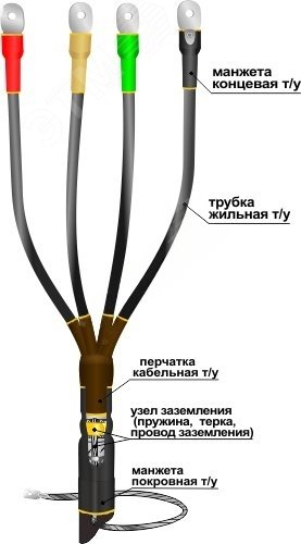 Муфта кабельная концевая 1КВТп-4х(150-240)без наконечников 22020008