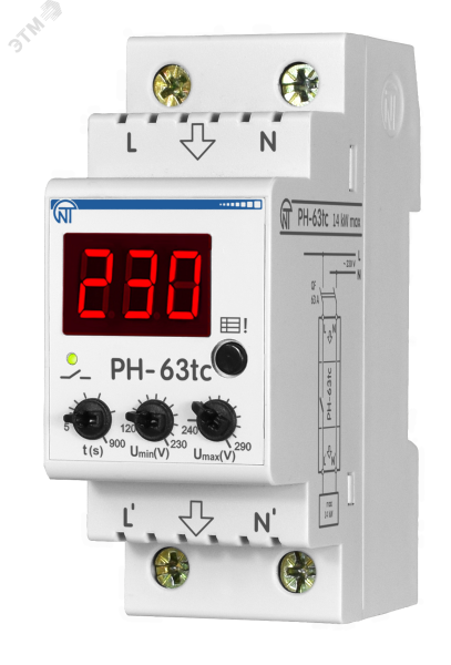 Реле напряжения РН-63tc 3425600063tc