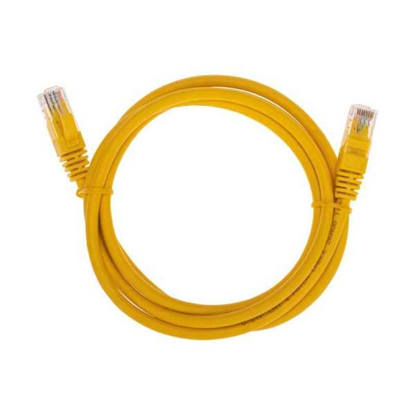 Патч-корд U/UTP CAT 6 RJ45-RJ45 26AWG LSZH желт. 1.5м 02-0295-105