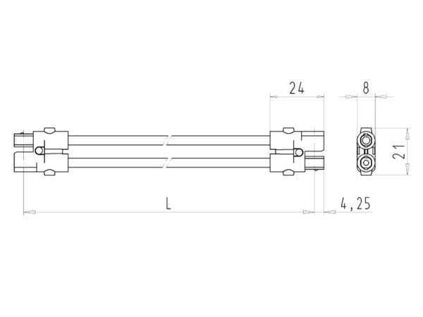 Соединитель ST16/2BS K1 BS25 12 WS