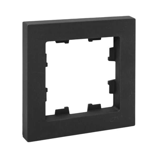 1 - местная рамка, ч-рная, пластик Эпика EKF UP1-FPB-01