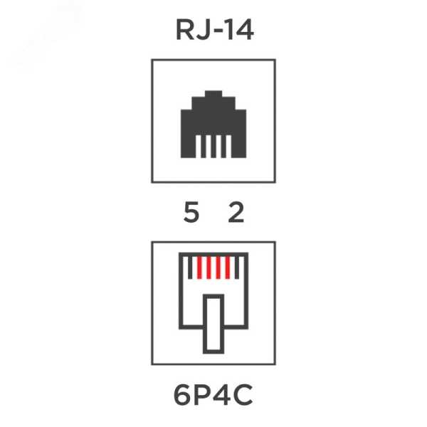 Адаптер телефонный проходной UTP RJ-14 (6P4C), CAT 3 03-0022