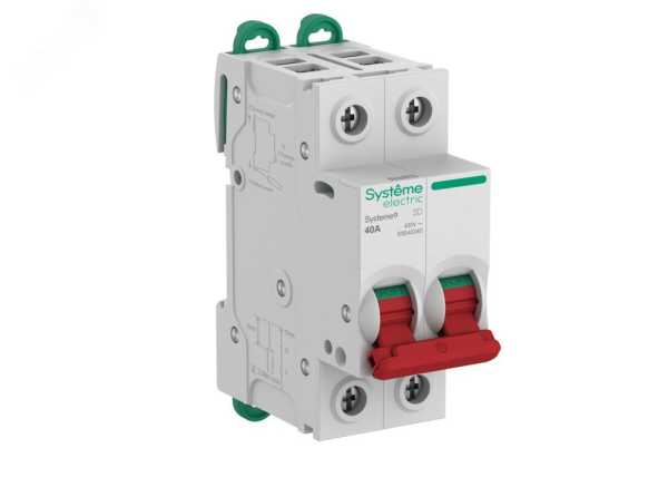 Выключатель нагрузки (ВН) 2P 40A 400В Systeme9 S9S40240