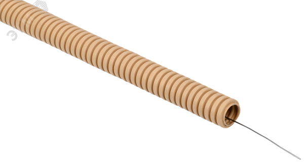 ELASTA Труба гофр. ПВХ d=25мм с зондом сосна (25м) ET-TG21-121-025-025-K34