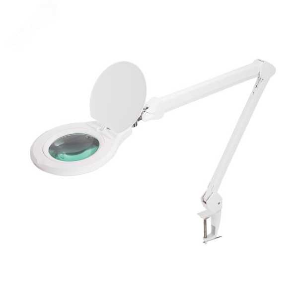 Лупа на струбцине круглая, 5D