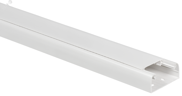 DLP Кабель-канал парапетный 80х50мм с крышкой шириной 65мм белый 010419