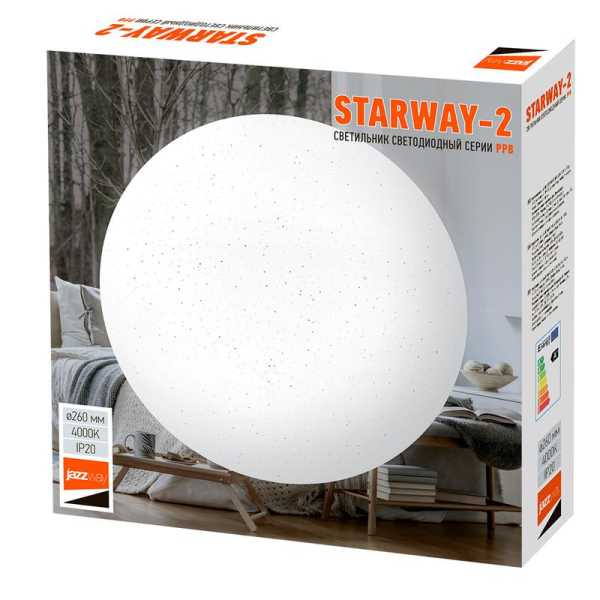 Светильник светодиодный декоративный PPB Starway-2 24Вт 4000К IP20 d260х55 настенно-потолочный бытовой 5025479