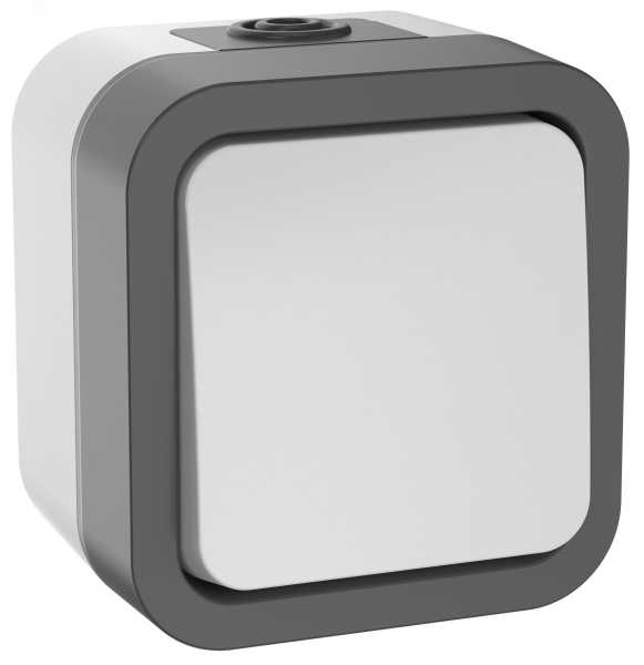Выключатель кнопочный 1-кл. ОП TORS 10А IP55 TS210 бел. TS-V14-0-10-55-K41
