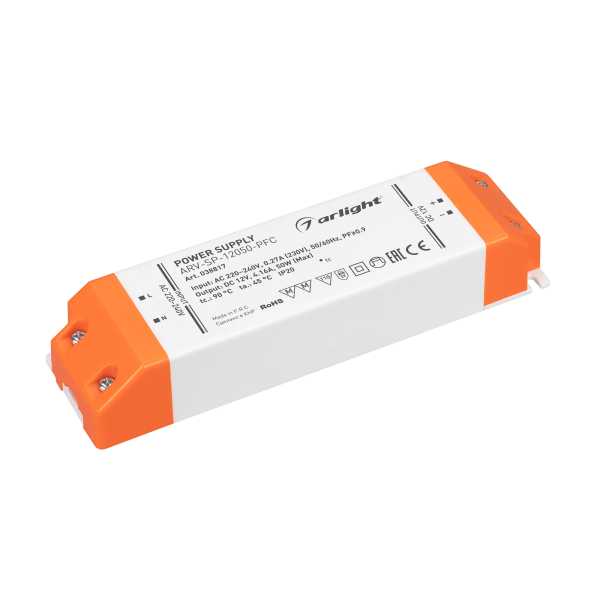 Блок питания ARV-SP-12050-PFC (12V, 4.16A, 50W) 038817