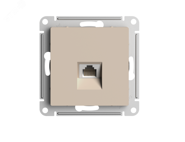 Розетка компьютерная AtlasDesign RJ45 кат.5E механизм песочн. SE ATN001283