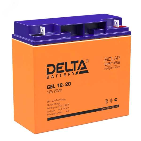 Аккумулятор GEL 12В 20Ач GEL 12-20