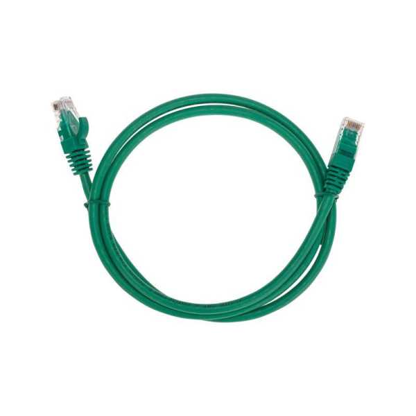 Патч-корд U/UTP CAT 6 RJ45-RJ45 26AWG LSZH зеленый 1м 02-0296-1