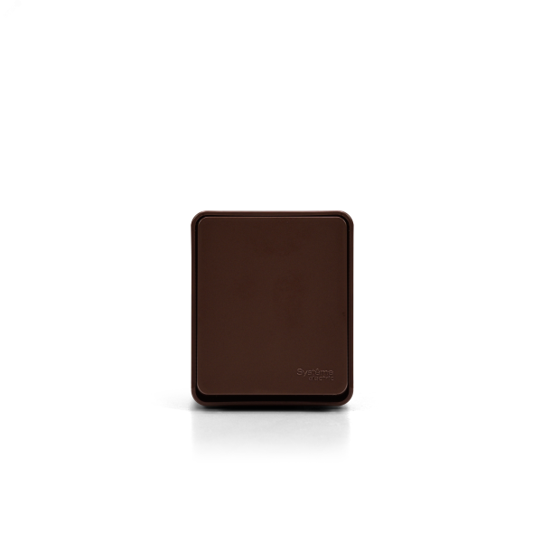 AtlasDesign PROFI IP54 О/У 1-клавишный ВЫКЛЮЧАТЕЛЬ 10 АХ, КОРИЧНЕВЫЙ ATN546011