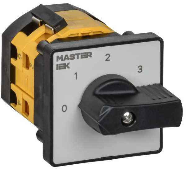 Переключатель кулачковый 10А (сх. 108) стандартная рукоятка IEK MI-CS10-010-108