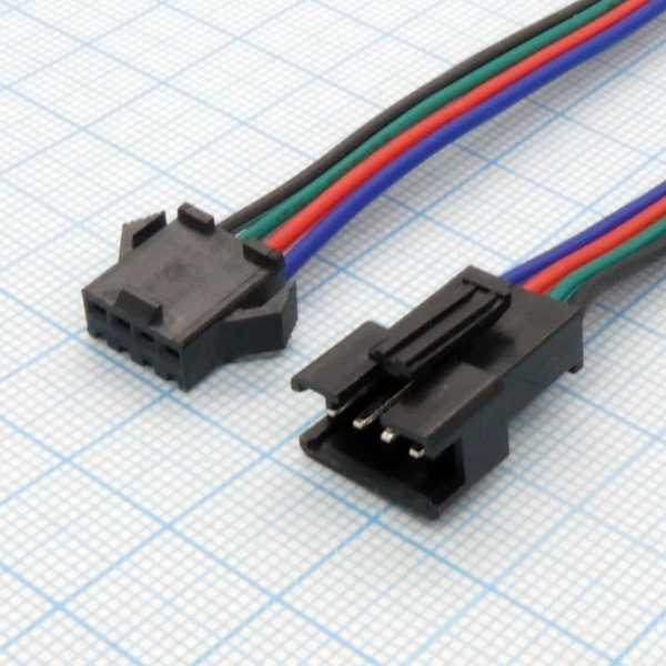 SM connector F/M 4P*150mm 22AWG