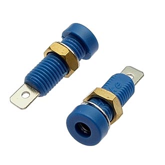 Z032 4MM SOCKET BLUE