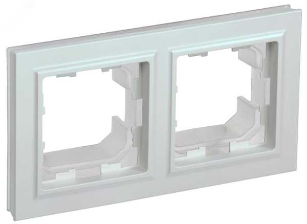 BRITE Рамка 2-мест. IP44 РУ-2-БрЖ-44 жемч. BR-M22-44-K36