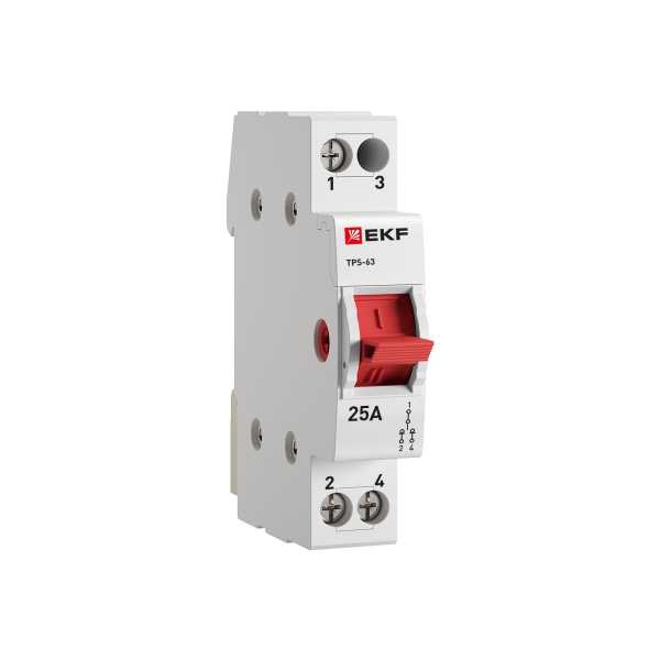 Переключатель трехпозиционный ТПС-63 1P 25А PROxima TPS125