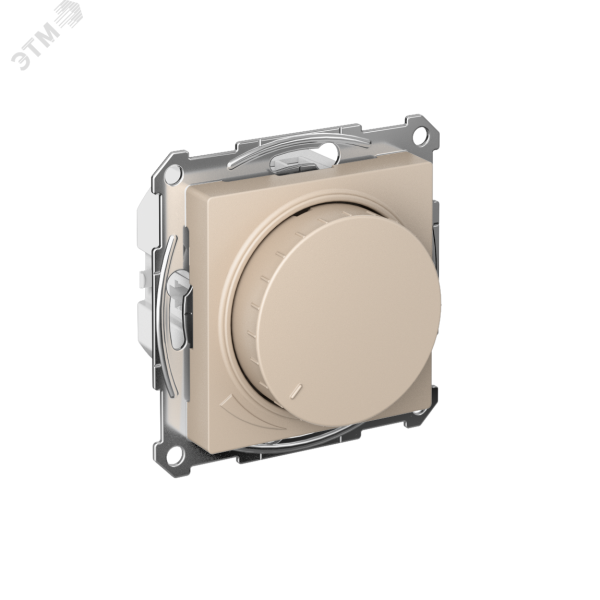 ATLASDESIGN СВЕТОРЕГУЛЯТОР (диммер) повор-нажим, LED, RC, 400Вт, мех., ПЕСОЧНЫЙ (1шт) C3(5) ATN001223
