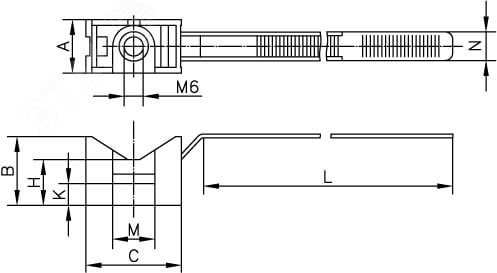 Держатель для труб с хомутиком d16-32мм 51200