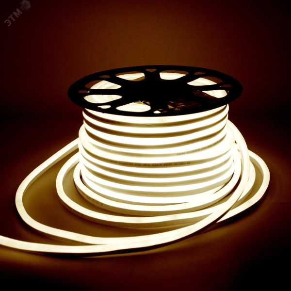 Лента LED 2835/120-SMD 8W 220V 200lm/m 3000K NEON (8х16мм) IP67 (50м) 311000108