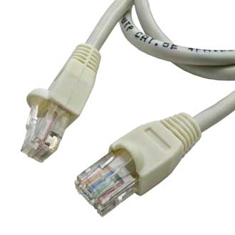 Патчкорд RJ45 1м белый