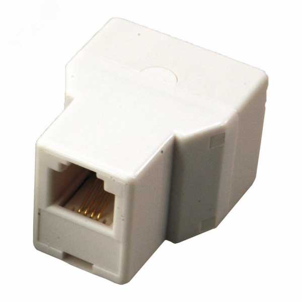 Двойник телефонный UTP, RJ-14 (6P4C) (гнездо - 2 гнезда) 03-0032 Двойник телефонный UTP, RJ-14 (6P4C) (гнездо - 2 гнезда) 03-0032