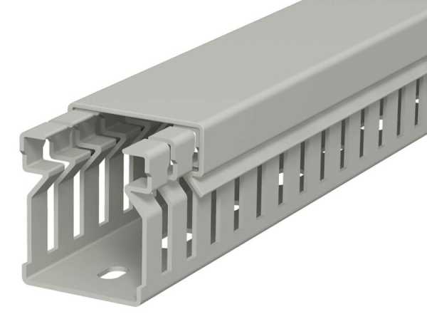 Кабель-канал перфорированный распределительный LK4 30x25x2000 мм (перфокороб) ПВХ, серый 6178005