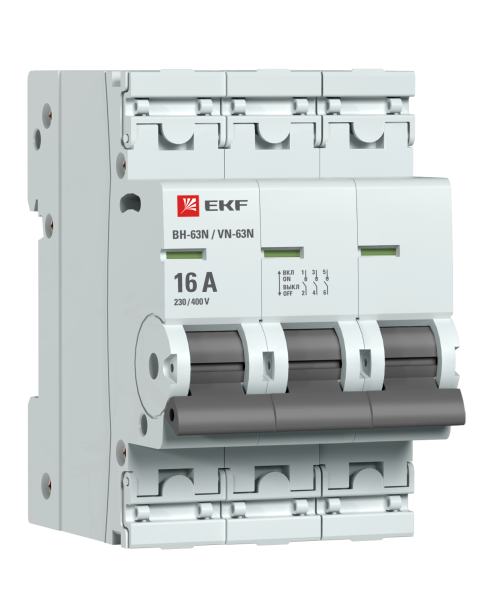 Выключатель нагрузки 3п 16А ВН-63N PROxima S63316