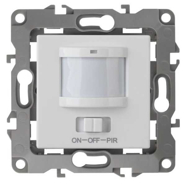 12-4104-01 Датчик движения 3-проводной, 180-240В, 400Вт, IP20, 2, белый (6/60/1800) Б0031261