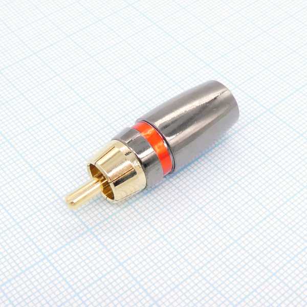 RCA266 Gold штырь с хв. RG6