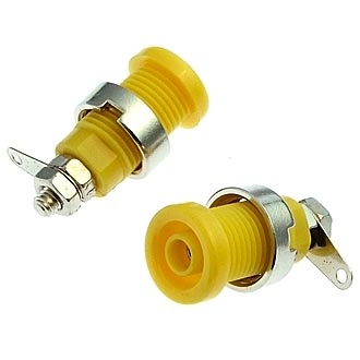 Z016 4MM PANEL JACK YELLOW