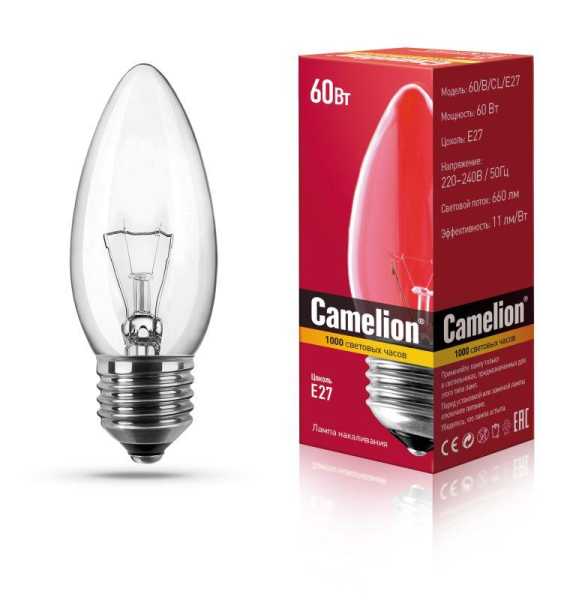 Лампа накаливания MIC B CL 60Вт E27 9871