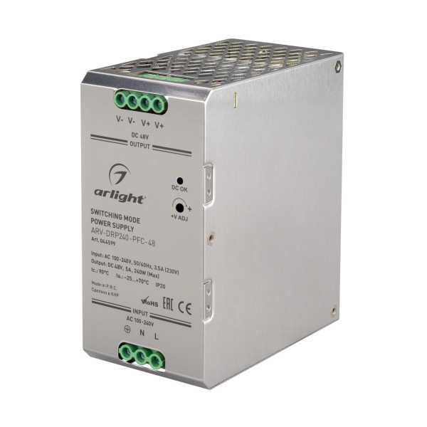 Блок питания ARV-DRP240-PFC-48 (48V, 5A, 240W) 044599