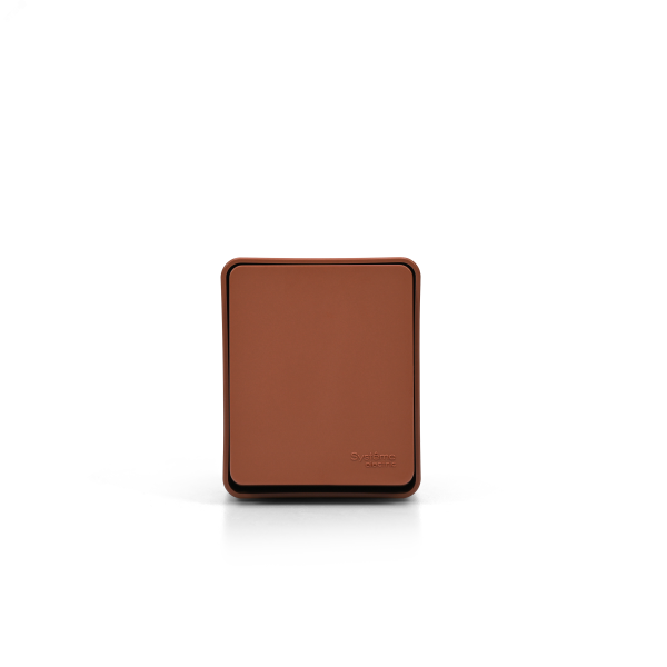 AtlasDesign PROFI IP54 О/У 1-клавишный ВЫКЛЮЧАТЕЛЬ 10 АХ, ТЕРРАКОТОВЫЙ ATN547011