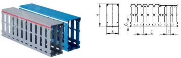 Кабель-канал перфорированный 40х40 L2000 RL12 G 00134RL