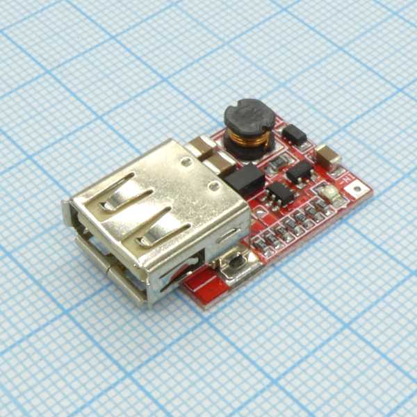 i08-DC-DC вх 0,9-5В, вых 5В 0,5А с USB