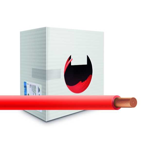 Провод монтажный cabH07V-K-1x1.5-b100-red