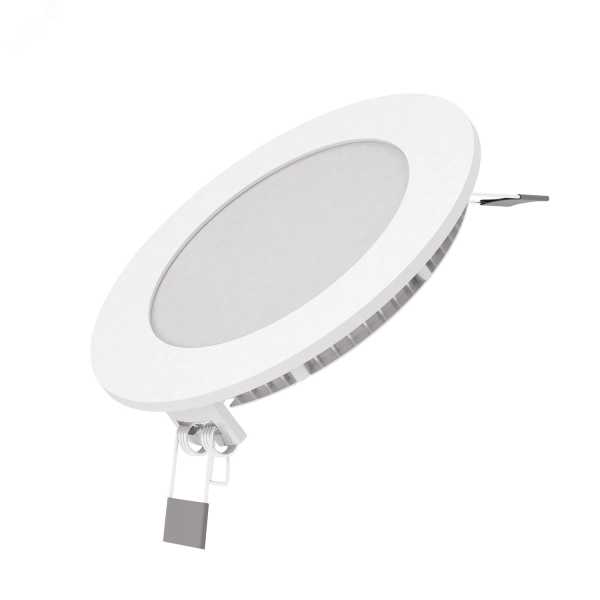 Светодиодный встраиваемый светильник ультратонкий круглый IP20 6W 4100K 1/20 939111206