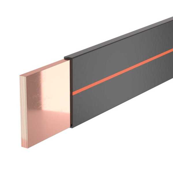 Гибкая шина в ПВХ изоляции, 10x100x1мм, ном. ток 1600А, длина 2 ма R5BFC101001 Гибкая шина в ПВХ изоляции, 10x100x1мм, ном. ток 1600А, длина 2 ма R5BFC101001