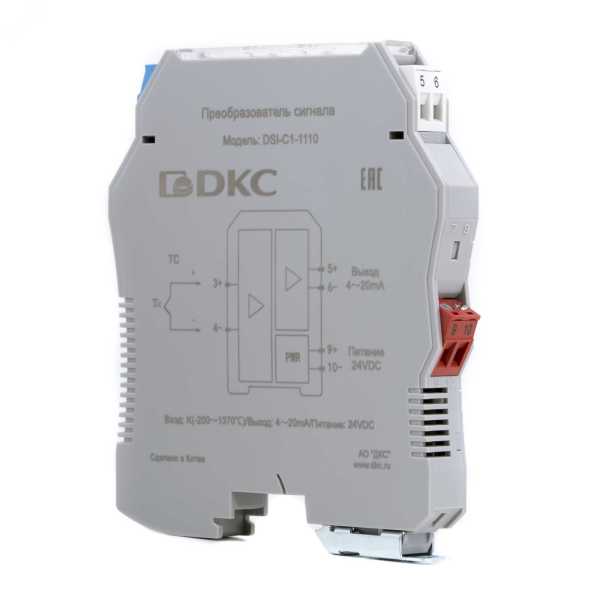 Преобразователь сигнала DSI, 1 вход TC Тип K, 1 выход 4-20 мА DSI-C1-1110