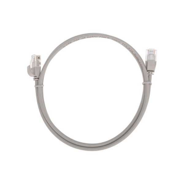 Патч-корд U/UTP CAT 6A (10G) RJ45-RJ45 28AWG LSZH сер. 1м 02-0380-1