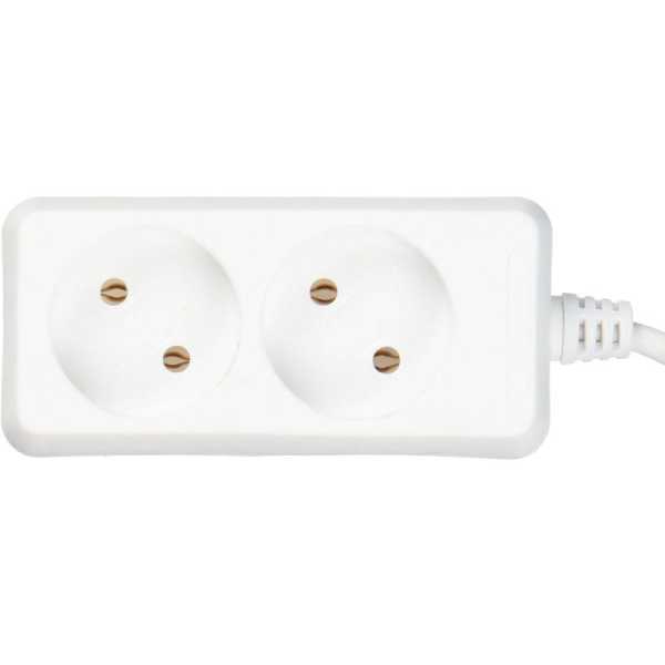 Удлинитель 2х1.5м без заземл. 10А IP20 У2 2P 250В 2х0.75 WYP10-06-02-01-N