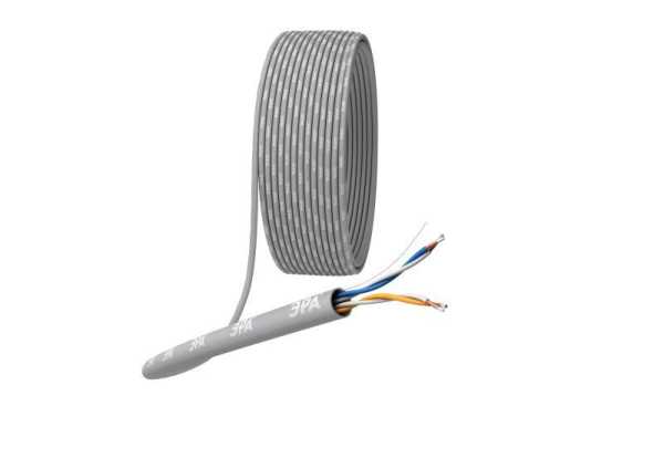 Кабель витая пара U/UTP кат.5E 2х2х24AWG solid CCA PVC Simple сер. (м) Б0044433