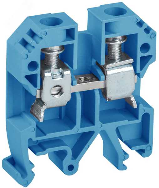Клемма винтовая КВИ-10мм2 синяя YZN30-010-K07